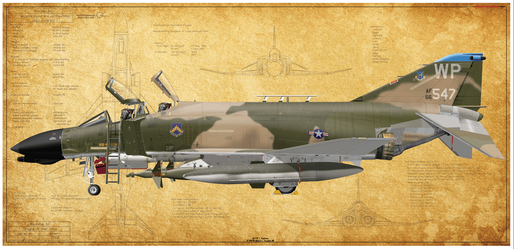 F-4D Pantom II, 35 TFS 